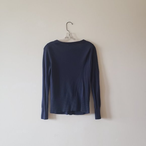 *SOLD Banana Republic Navy Gold Red Cardigan XS - Picture 4 of 5